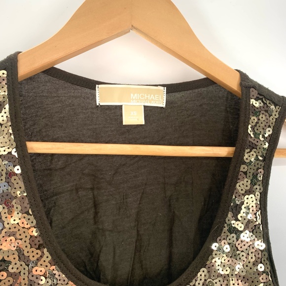 Michael Kors Women's Sequin Tank Top Size XS - Picture 2 of 6